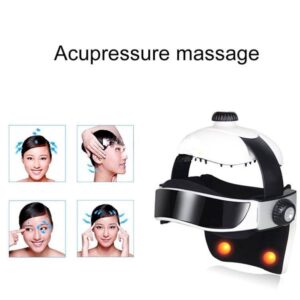 Nortech 2800 Electric Air Pressure Head Massager Brain Physical Therapy Relaxing Music Helmet Massage Cap