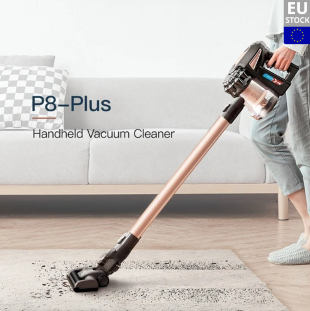 Proscenic P8 Plus Handheld Cordless Vacuum Cleaner, 15000Pa Suction, 180W Motor Power, 1.2L Dust Box, 2200mAh Detachable Battery, HEPA Filtration, LCD