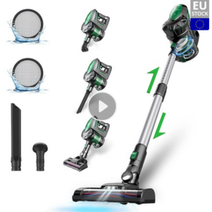 Vactidy V8 Handheld Cordless Vacuum Cleaner, 20KPa Suction, 1.2L Dustbin, LED Electric Brush Head, 2200mAh Detachable Battery, 35min Runtime, for Carp