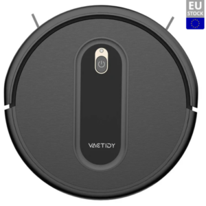 Vactidy T6 Robot Vacuum Cleaner, 2000Pa Suction, 500ml Dustbin, Self-Charging, 2500mAh Battery, 100Mins Runtime, App and Voice Control
