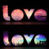 LOVE letter light box Romantic Valentine’s Day room trunk LED decorative night light gift light