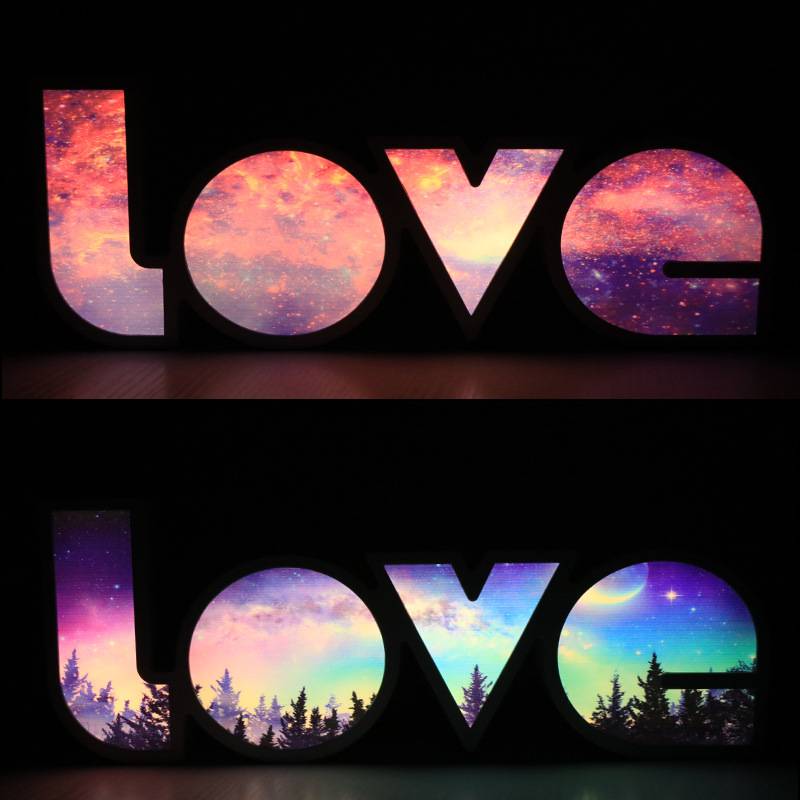 LOVE letter light box Romantic Valentine's Day room trunk LED decorative night light gift light